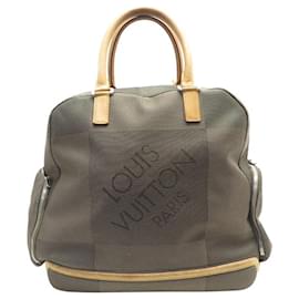 Louis Vuitton-WEEKEND TRAVEL BAG LOUIS VUITTON DAMIER GEANT AVENTURIER PURSE-Grey