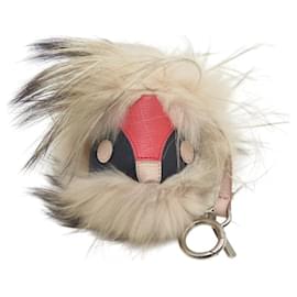 NEUER FENDI WILD JESS MONSTER BUG FELL TASCHENANHÄNGER Beige