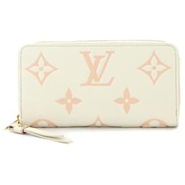 Louis Vuitton-Louis Vuitton Monogram Empreinte Long Wallet-Pink,White