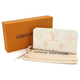 Louis Vuitton-Louis Vuitton Monogram Empreinte Long Wallet-Pink,White