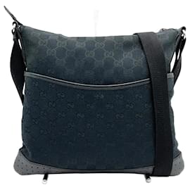 Gucci-Gucci GG Canvas Shoulder Bag-Black