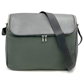 Louis Vuitton-Louis Vuitton Taiga Taimir Shoulder Bag-Green,Khaki