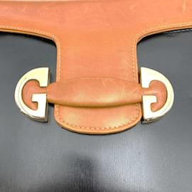 Gucci-GUCCI 56 Old Shoulder Bag-Brown,Black