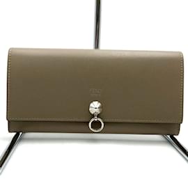 Fendi-Fendi By the Way Continental Long Wallet-Red,Beige