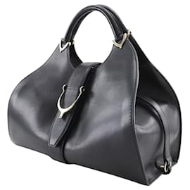 Gucci-Gucci Stirrup Handbag-Black