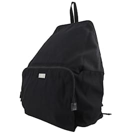 Gucci-Gucci Black Nylon Canvas Backpack-Black