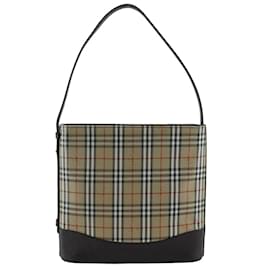Burberry-Burberry Nova Check Shoulder Bag-Brown,Black