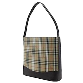 Burberry-Burberry Nova Check Shoulder Bag-Brown,Black
