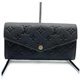 Louis Vuitton-Louis Vuitton Monogram Empreinte Long Bill Wallet-Black