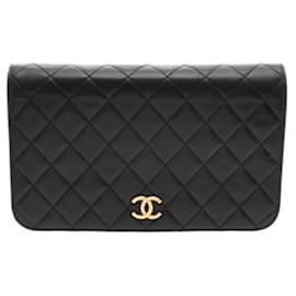 Chanel-Chanel Matelasse Push Lock Chain Shoulder Bag-Black