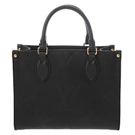 Louis Vuitton-Louis Vuitton Monogram Empreinte On the Go PM Handbag-Black