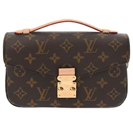 Louis Vuitton-Louis Vuitton Monogram Pochette Metis EW Handbag-Brown,Monogram
