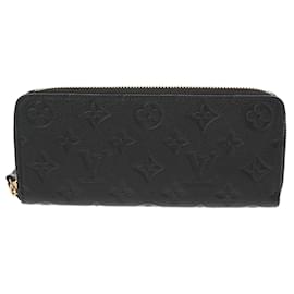 Louis Vuitton-Louis Vuitton Monogram Empreinte Portefeuille Clemence Noir-Black