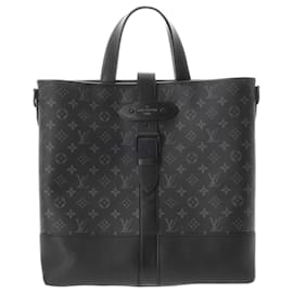 Louis Vuitton-Louis Vuitton Monogram Eclipse Saumur Tote Bag-Black,Monogram