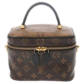 Louis Vuitton-Louis Vuitton Monogram Reverse Vanity NV PM Handbag-Brown,Monogram
