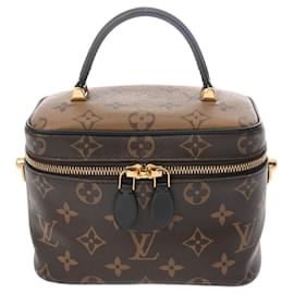 Louis Vuitton-Louis Vuitton Monogram Reverse Vanity NV PM Handbag-Brown,Monogram