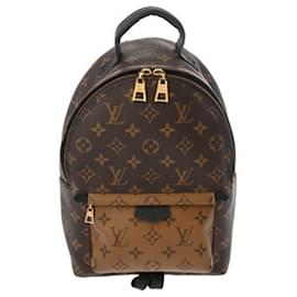 Louis Vuitton-Louis Vuitton Monogram Reverse Palm Springs PM Backpack-Brown,Monogram