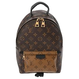 Louis Vuitton-Louis Vuitton Monogram Reverse Palm Springs PM Backpack-Brown,Monogram