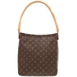 Louis Vuitton-Louis Vuitton Looping GM M51145 Shoulder Bag-Brown,Monogram