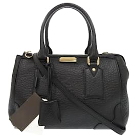 Burberry-Burberry Black Leather Handbag-Black