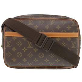 Louis Vuitton-Louis Vuitton Reporter PM Monogram Shoulder Bag-Brown,Monogram