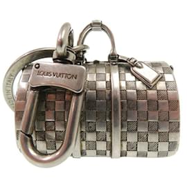 Louis Vuitton-Louis Vuitton The Keepall Charm Damier Keychain-Silvery