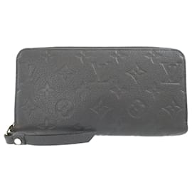 Louis Vuitton-Louis Vuitton Monogram Empreinte Long Wallet-Black