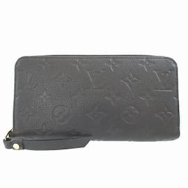 Louis Vuitton-Louis Vuitton Monogram Empreinte Long Wallet-Black