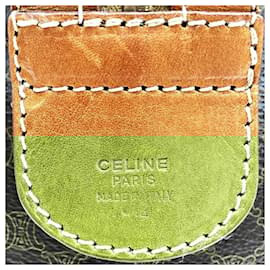 Céline-Celine Brown Leather Boston Bag-Brown