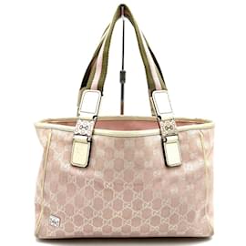 Gucci-Gucci Sherry Line Pink Tote Bag-Pink