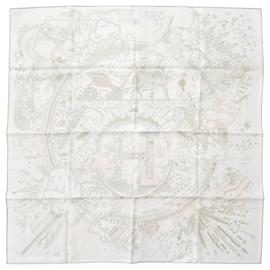 Hermès-Hermes Carre 90 Scarf-White