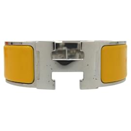 Hermès-Hermes Click Crack H GM Bracelet-Silvery,Yellow