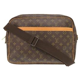 Louis Vuitton-Louis Vuitton Reporter GM Monogram Shoulder Bag-Brown,Monogram