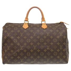 Louis Vuitton-Louis Vuitton Speedy 40 Monogram Handbag-Brown,Monogram