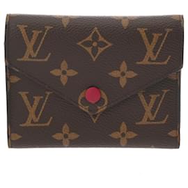 Louis Vuitton-Louis Vuitton Monogram Portefeuille Victorine Wallet-Fuschia,Monogram