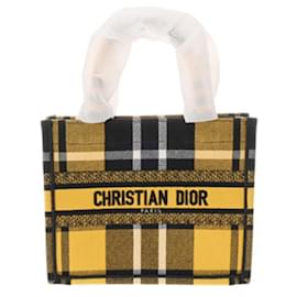 Christian Dior-Christian Dior Book Tote Small Handbag-Black,Yellow