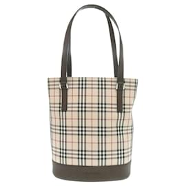 Burberry-Burberry Nova Check Cotton Tote Bag-Brown,Beige