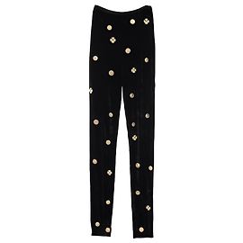 Chanel Pantalones, leggings Negro