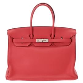 Hermès-Hermes Birkin 35 Handbag in Bougainvillier-Other