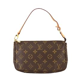 Louis Vuitton-Louis Vuitton Monogram Pochette Accessoires Handbag-Brown,Monogram