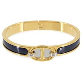 Hermès-Hermes Mini Clic Chaine d'Ancre Bangle-Silvery,Golden,Navy blue
