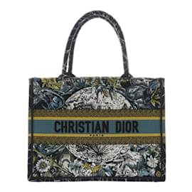 Christian Dior-Christian Dior Book Tote Medium Blue Constellation Handbag-Navy blue