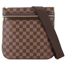 Louis Vuitton-Louis Vuitton Damier Pochette Bosphore Shoulder Bag-Brown,Damier ebene