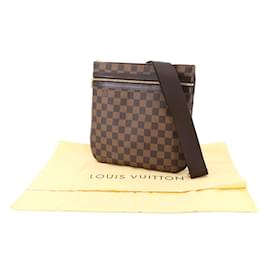 Louis Vuitton-Louis Vuitton Damier Pochette Bosphore Shoulder Bag-Brown,Damier ebene