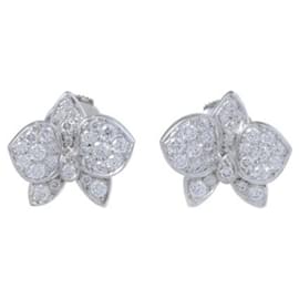 Cartier-Cartier Caresse d'Orchidépalle 18K White Gold Earrings-Other