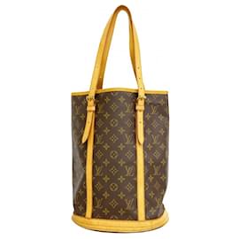 Louis Vuitton-Louis Vuitton Monogram Bucket Tote Bag-Brown