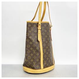 Louis Vuitton-Louis Vuitton Monogram Bucket Tote Bag-Brown