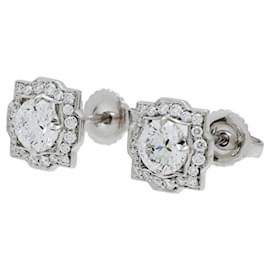 Harry Winston-Harry Winston Bell Earstuds PT950 Earrings-Other