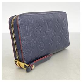 Louis Vuitton-Louis Vuitton Long Wallet Monogram Empreinte Zippy-Red
