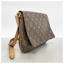 Louis Vuitton-Louis Vuitton Monogram Musette Tango Shoulder Bag-Brown